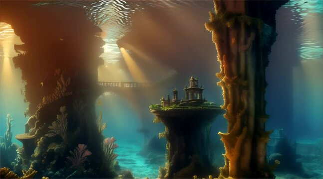 Series of photographs : the marvellous seabed.