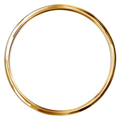 Gold circle frame. Hand Drawn geometric