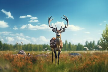 Fototapeta premium deer in the woods