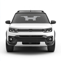 Naklejka premium Modern Car Isolated Front