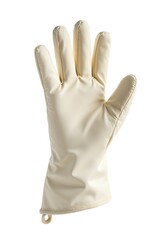 Obraz premium White rubber glove isolated on white background