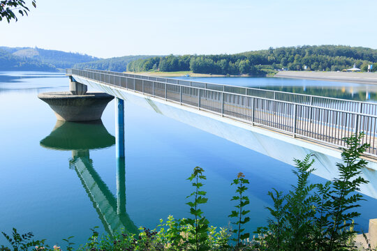 &Uuml;berlauf, Grundablass an der Staumauer des Biggesees, bei Attendorn 
