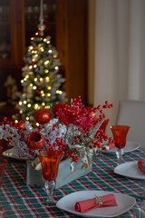 christmas table decoration