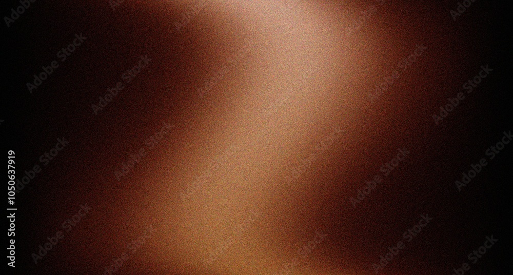 Aufkleber abstract black beige brown grainy gradient background dark noise texture for banner header poster de