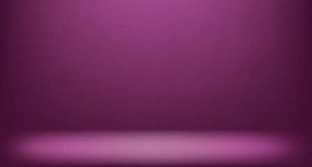 Purple Background Wall Studio Room with ,Shadow on floor .Empty Dark Violet 
