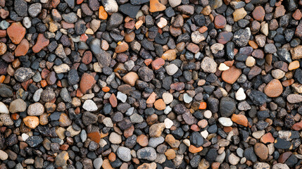 Brown Sand Texture, Top View, Small Pebbles with Warm Tones