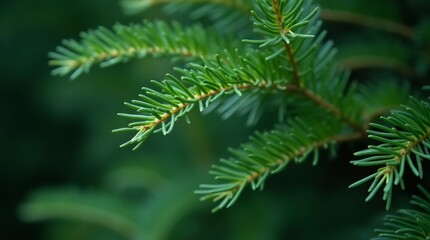 Green fir tree background. Christmas tree branches