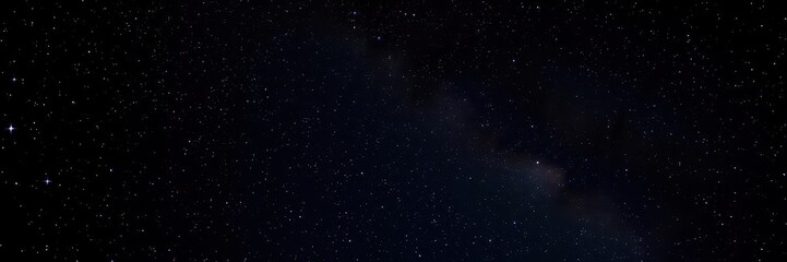 Night sky filled with sparkling stars on a black background, milky way, universe, nature