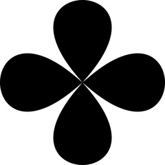 Retro Seventies Groovy Flower in black and white	