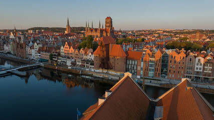 panorama of the old town Gdańsk © Bogumił Dłubek