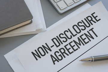NDA Non-disclosure Agreement is shown using the text