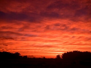 Fototapeta premium sunset in the mountains