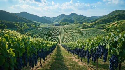 Obraz premium Vineyard Landscape