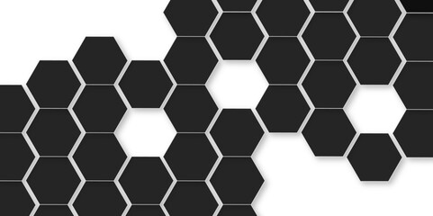 Abstract white background with hexagon and hexagonal background. Luxury white pattern with hexagons. abstract 3d hexagonal background with shadow. 3D futuristic abstract honeycomb mosaic background.