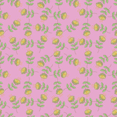 Abstract elegance pattern with floral background.