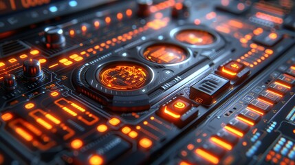 Futuristic Interface with High Detail and Quality