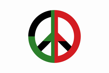 Fototapeta premium International Day of Solidarity with the Palestinian People Peace Symbol Vector Illustration