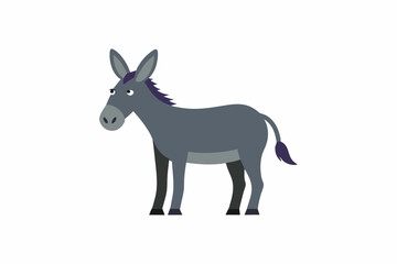 Obraz premium International Donkey Day Donkey in Field Illustration