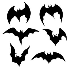 set of halloween bats