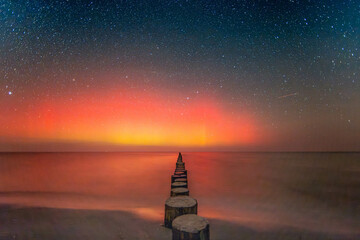 sunset over the sea