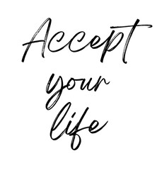 Obraz premium Text art typography design for apparels.