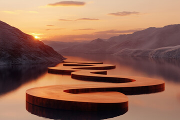 Floating islands at sunset: Exploring interconnected communities in a vibrant landscape