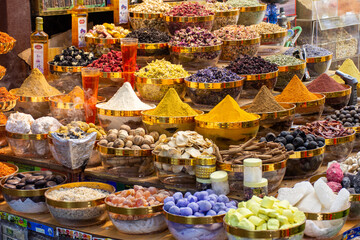 Spice market in Dubai City, United Arab Emirates