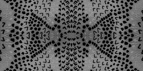 Snake Pattern. Smoke Tile Graphic. Gray Snake