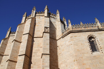 medieval cathedral in zamora in spain 