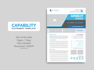 Capability Statement template design