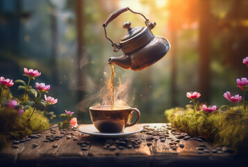 Coffee Brewing in the Forest