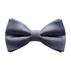 grey bow tie isolated png on a transparent background