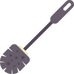 Toilet brush icon representing bathroom hygiene and cleaning supplies