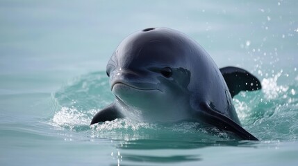Vaquita Porpoise Surfacing in the Gulf of California