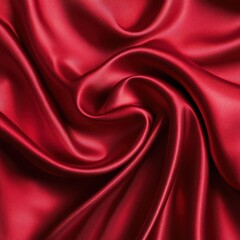 a red satin fabric with a lot of folds