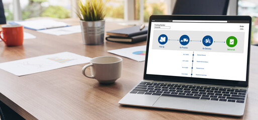 Delivery tracking system for e-commerce and modish online business to timely goods transportation and delivery