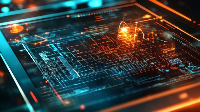 Innovative digital interface showcasing advanced technologies and data visualization techniques for future applications