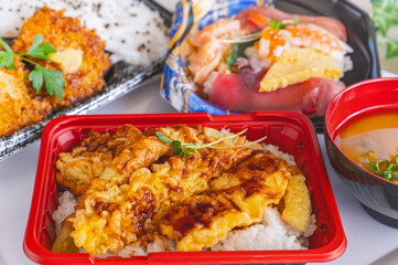 テイクアウトしたお弁当