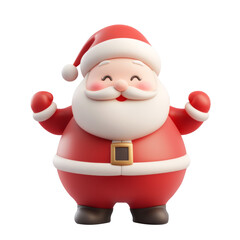 Obraz premium santa claus 3d rendered illustration. Generative AI