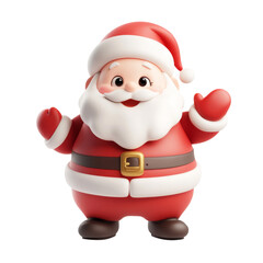 Obraz premium santa claus 3d rendered illustration. Generative AI