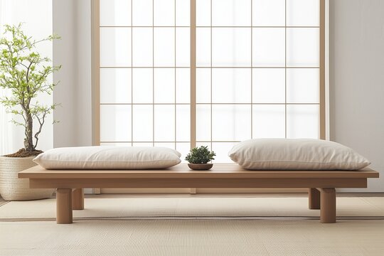 Ultra minimalist zen buddhist meditation theme home decor