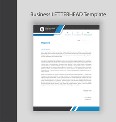 Letterhead business and corporate letterhead template