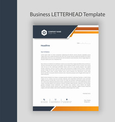 Unique business design template letterhead design template