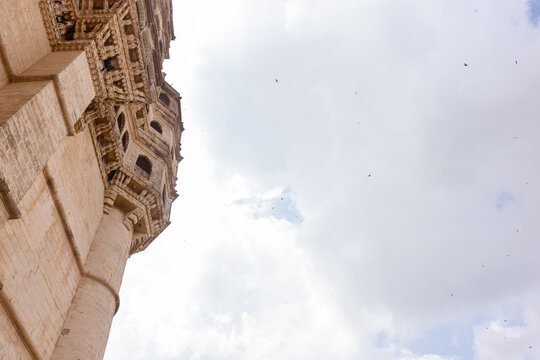 Architecture view of mehrangarh fort at jodhpur