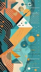 Fototapeta premium Abstract colorful shapes background