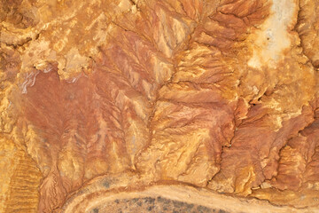 Aerial view of the Mazarron mines.
