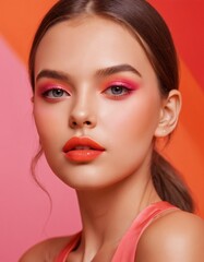 Portrait of a beautiful woman studio shot