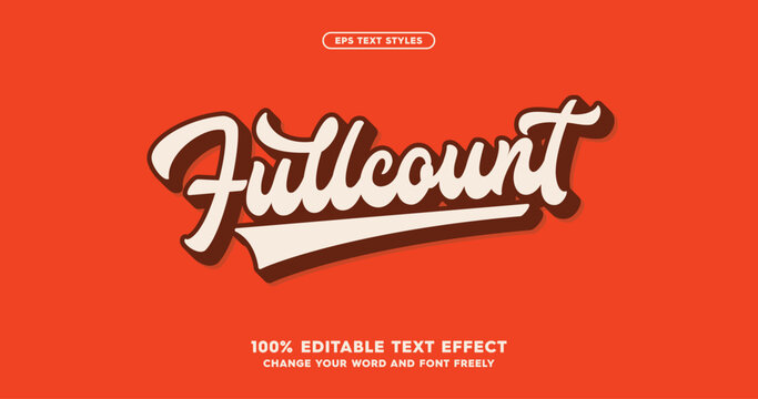 Fullcount: Infuse your designs with bold, energetic baseball-inspired text effects! Ideal for sports-themed projects, bringing the game’s excitement straight into your creative work.