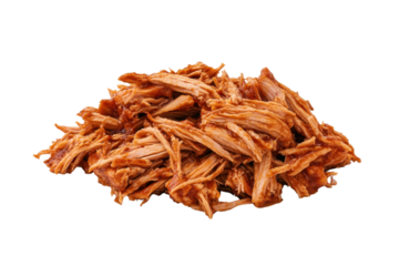 Shredded meat.