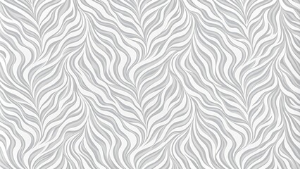 Modern light gray and white seamless pattern with an organic fluid texture look of zebra stripes
